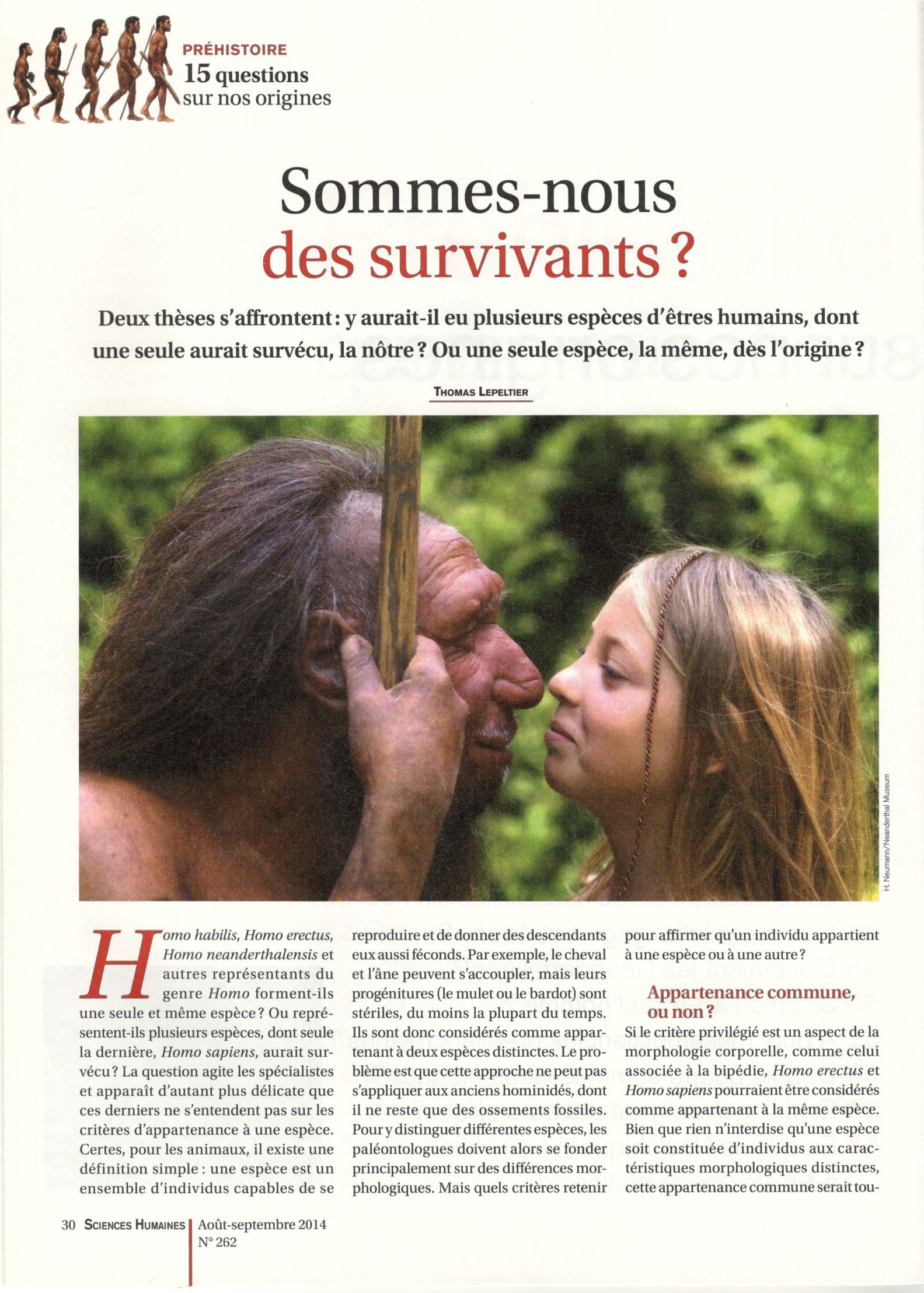 Sommes-nous des survivants ?